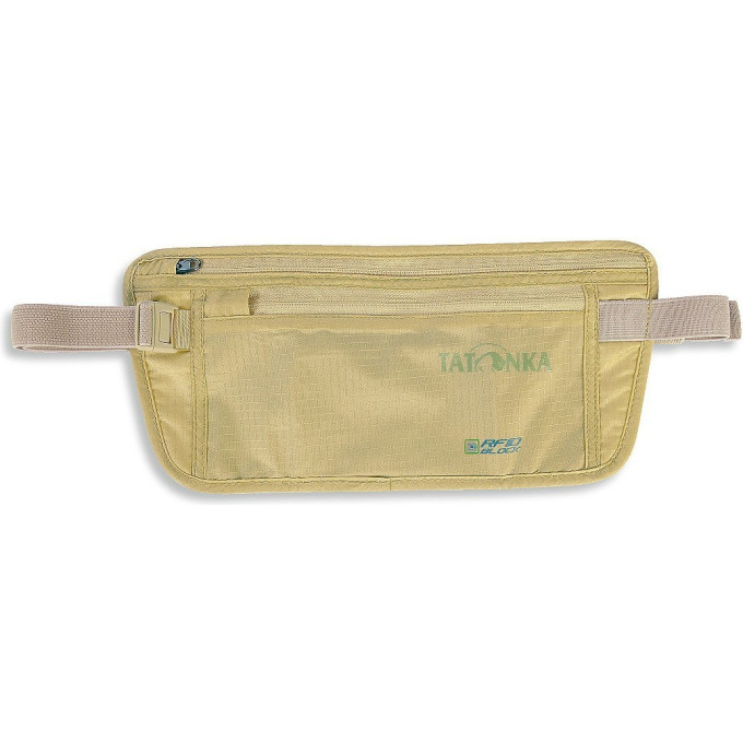 Плоский кошелек на молнии TATONKA SKIN MONEYBELT INT RIFD B с защитой от считывания данных RIFD Block, natural 2947,225